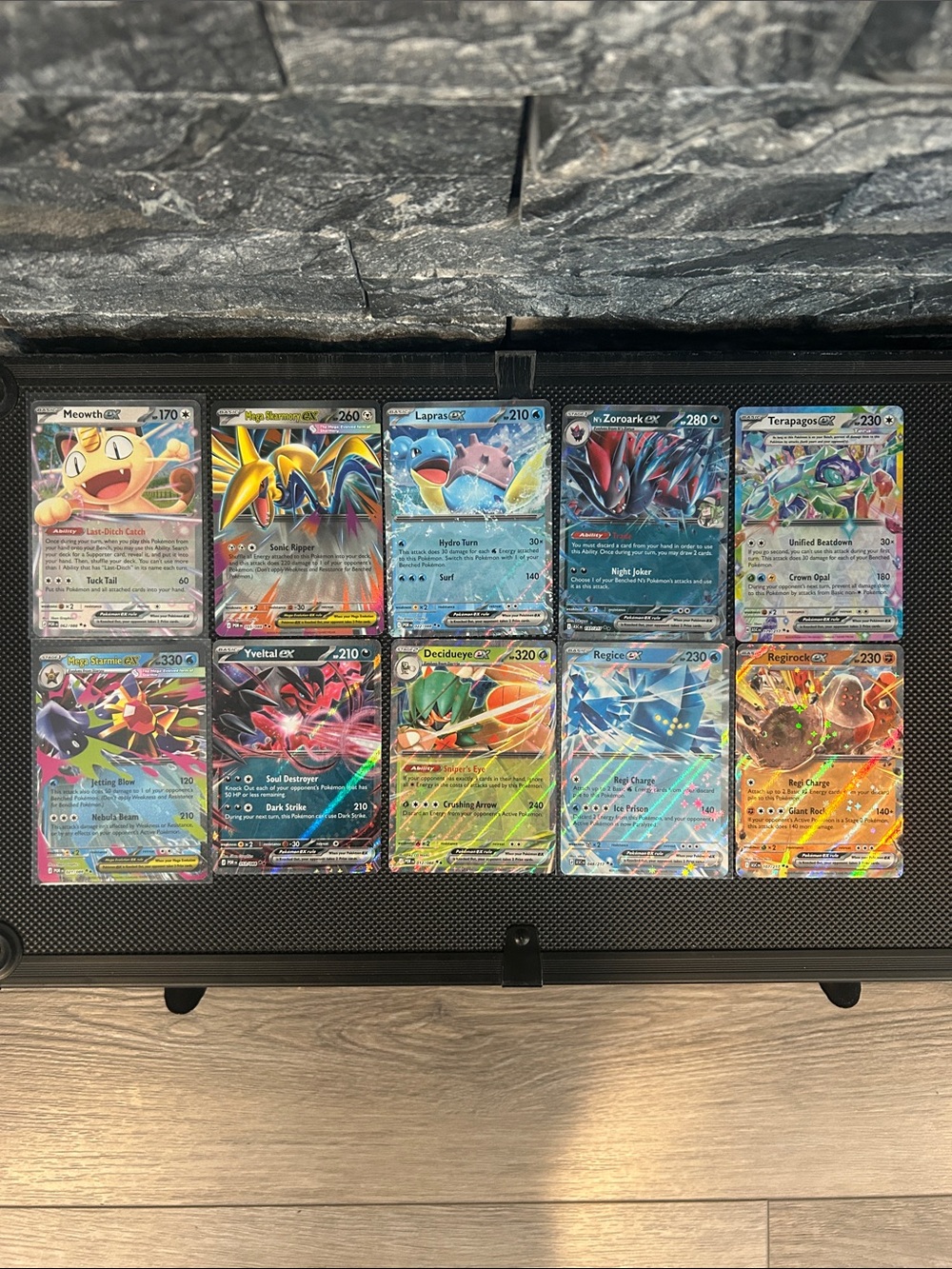 Pokemon TCG EX Lot of 10 Holo Cards from Perfect Order and Ascended Heroes M/NM